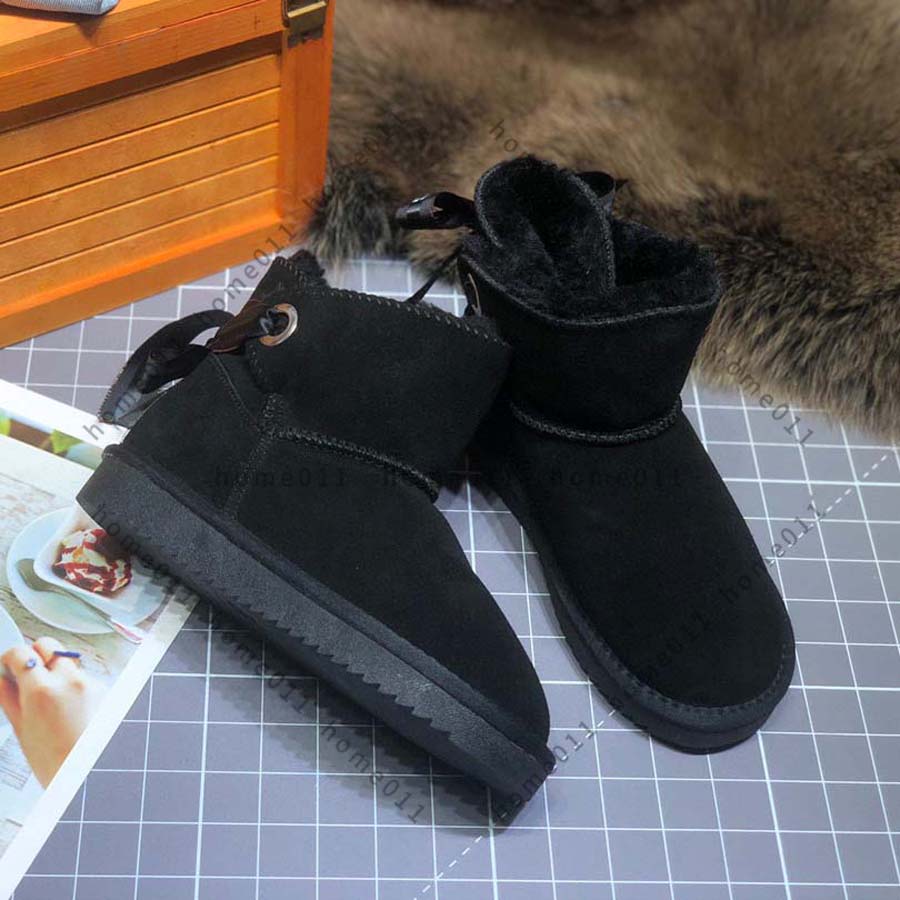 

designer Classic mini fashion australia boots Top Quality women fluff yeah platform womens boot girls lady bow winter snow Ankle size 35-43 without box by home011 05, #36