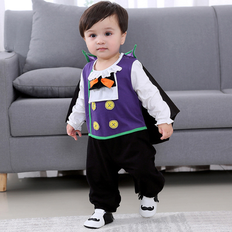 

2021 New Novelty Cartoon Cute Baby Boy Romper Cotton Long Sleeve Cloak Newborn Clothes Spring Infant Clothing 0-18 Months Hcpy, Purple