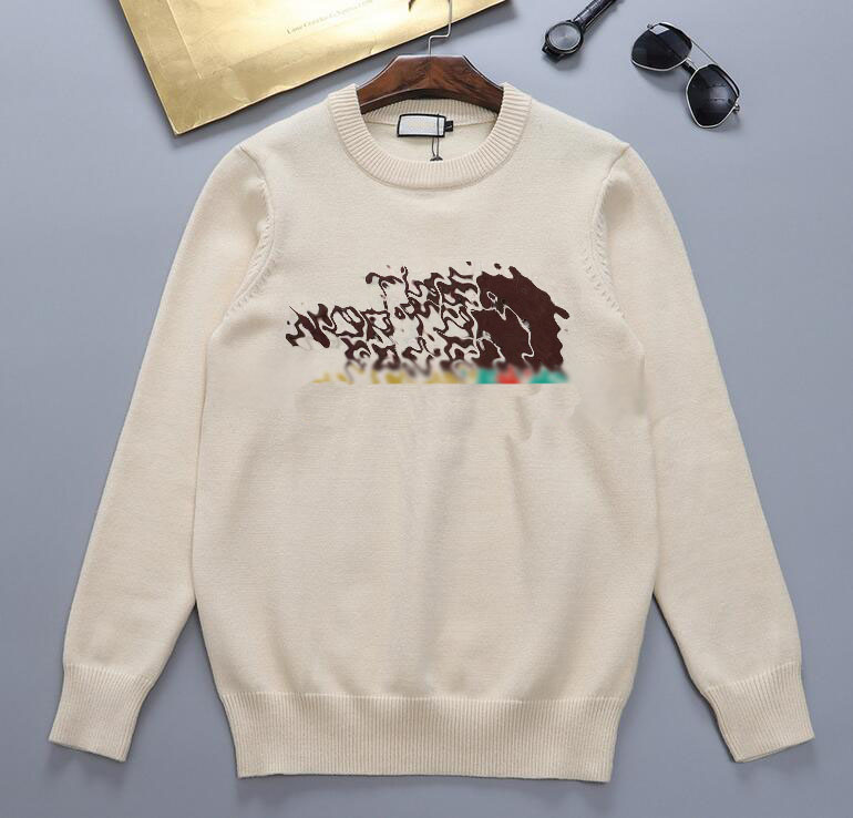 

High quality knitted sweater men and women fashion casual round neck sweater joint logo new design Sweatshirts, Black