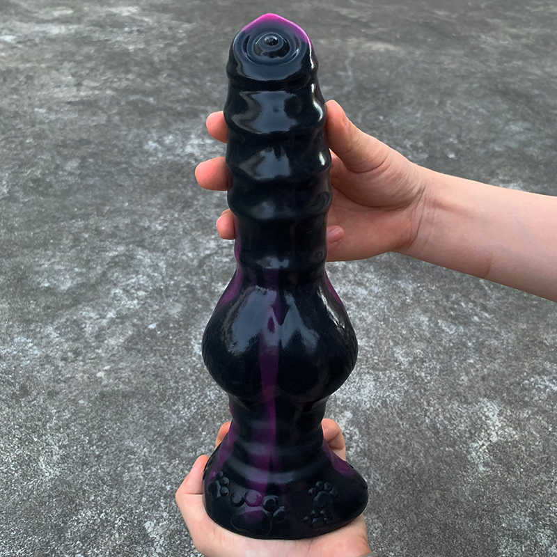 

Huge Thick Dog Dildo Soft Silicone Penis Big Dick Phallus Adult Sex Shop Toy for Women Female Masturbator Suction Cup Anal Toys P0816