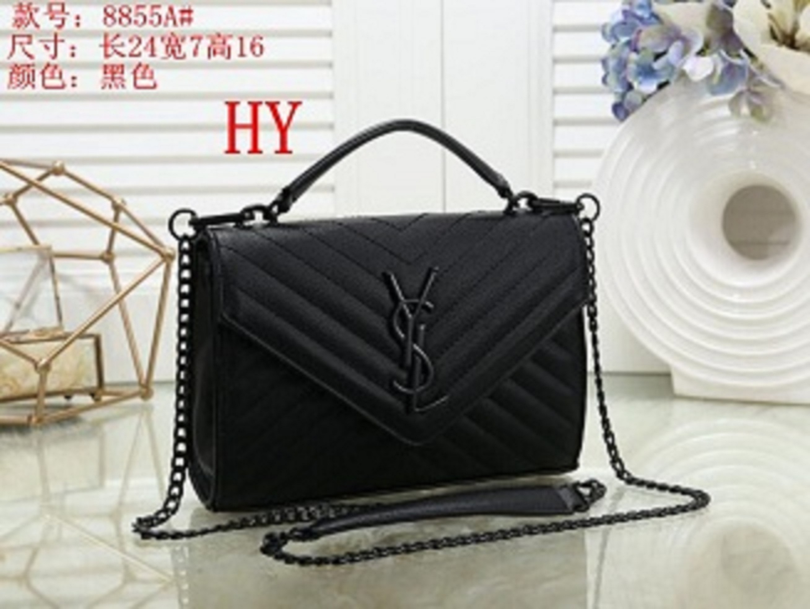 

New YSL Fashion Women Shoulder Purse Handbags Luxurys Designer Messenger Bags Wallet Tote Bag LV Louis Vitton a2, Golden;silver