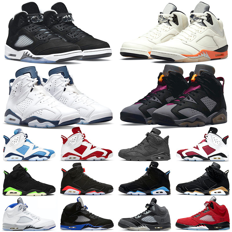 

Jumpman 5 Men Basketball Shoes 6 Bordeaux Midnight Navy Shattered Backboard Oreo Red UNC Triple Black Racer Blue Raging Bull Carmine Mens Trainers Sports Sneakers, #5 bluebird