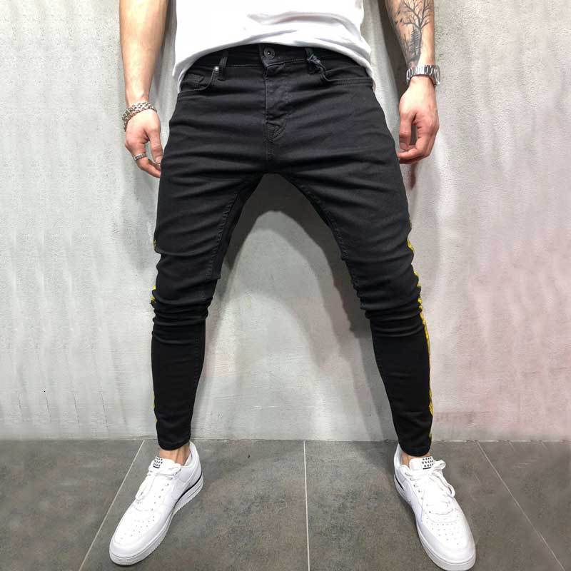 

2021 New Fashion Hand Side Stripe Printed for Men Black Pantalones Street Stripes Size S-4xl 3hep