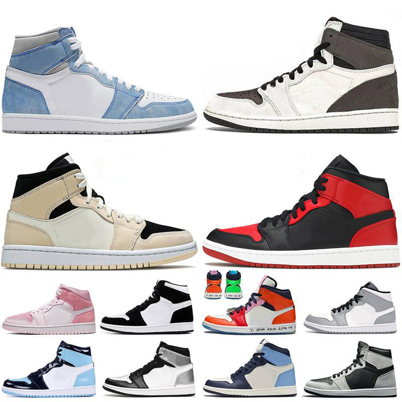 

Top Quality Jumpmans 1S Low Basketball Shoes Outdoor OG high UNC Men University Blue Shadow Hyper Royal Lucky Green Obsidian Chicago phantom gym red women size 36-46, Additional payment for doub