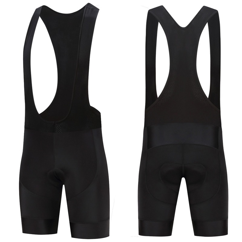 

2021 Pure Black Mens Cycling Bib Shorts Summer Coolmax 19D Gel Pad Bike Bib Tights Mtb Ropa Ciclismo Moisture Cycling Shorts