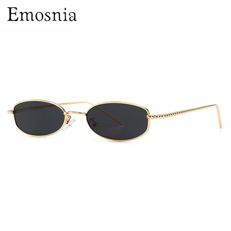 

Sunglasses Emosnia Oval Small Women Men Trend Vintage Punk Designer Sun Glasses Classic Eyewear Shopping UV400