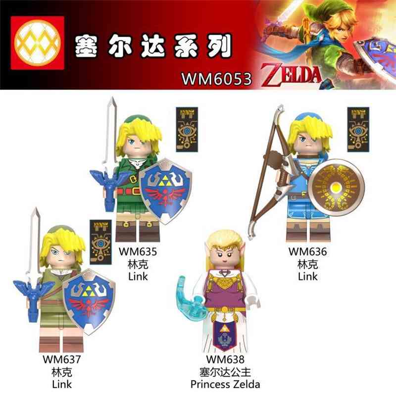 

Wm6053 game series Princess link children's assembled building block doll toys