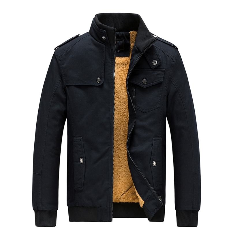 

Men Fashion Jackets Men's Jacket Winter Autumn Mens Thick Warm Jacket 211111, Black