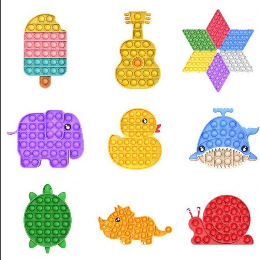 

New Arival Fidget Toy Sensory Push Bubble Fidget Sensory Toy Decompression Toy Autism Special Needs Anxiety Stress Reliever for Kids