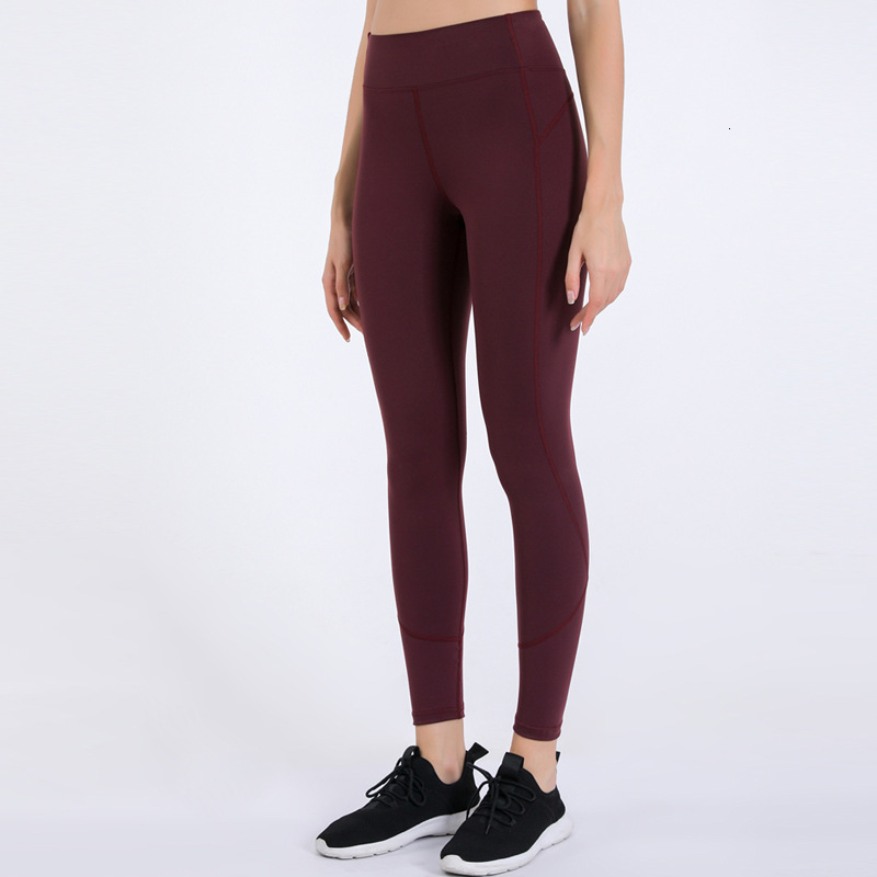 

tracksuits luxury yoga wearlulu yoga pant's elastic tight autumn and winter high waist hip fast dry running fitns pants, Gray