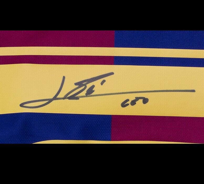 

Messi Signed Autograph signatured Autographed shirts, Black;green