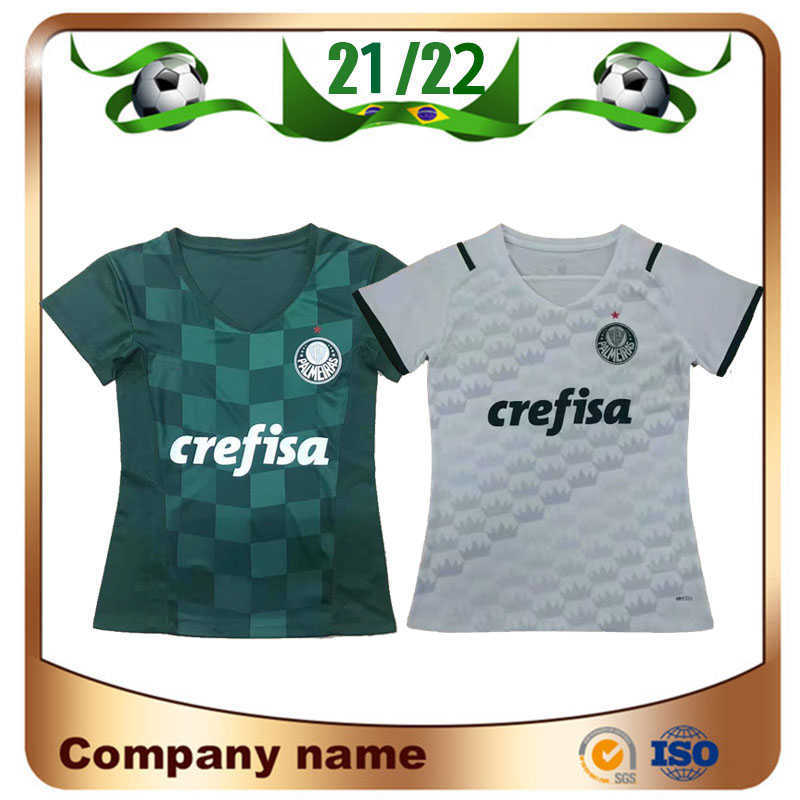 

2021 Palmeiras Woman #10 MOISES soccer Jersey 21/22 Home green #9 BORJA Shirt Away White #7 DUDU girl football uniform