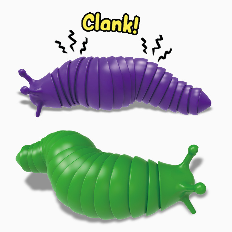 

Fidget Slug Toys 3D Scanning Technology, Articulated Stretch, Autism, Sensory Tabletop Toys for Kids and Adults