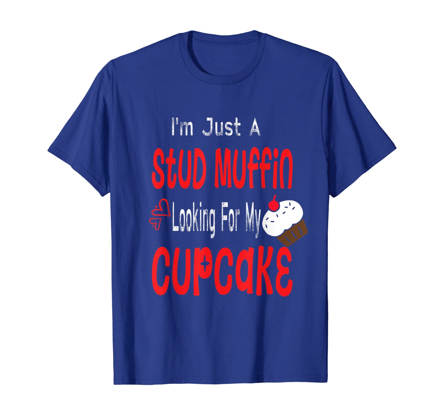 

toddler boy valentines day shirt just a stud muffin cupcake, White;black