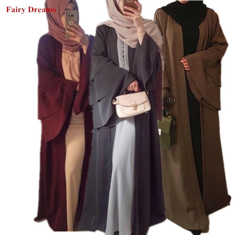 

Ethnic Clothing Abaya Dubai Women Bolero Muslim Coat Caftan Long Sleeve Robe Tunic Kimono Jubah Arab Cardigan Kaftan Islamic Style