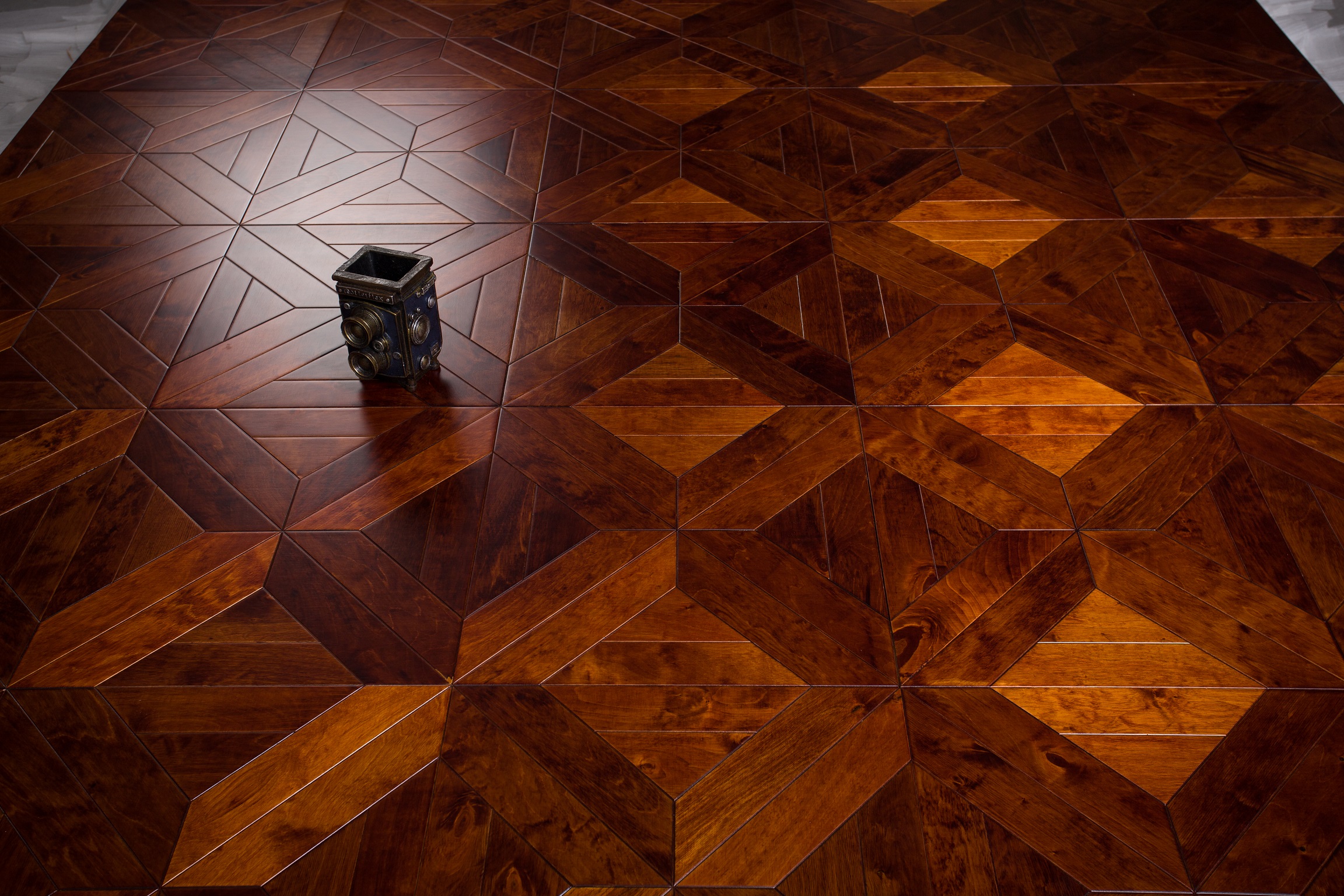 

Antique Birch Handscraped effect Parquet flooring wood medallion inlay PVC furniture handmade interior decor wall cladding art panels timber marquetry tile