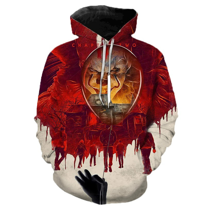 

Halloween Red Pattern Men s 3D Printing Hoodie Visual Impact Party Top Punk Gothic Round Neck High Quality Sweatshirt Hoodie, Black