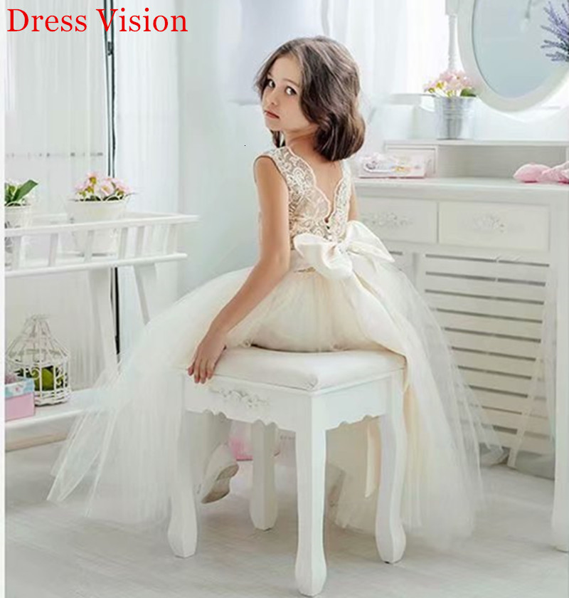 

2021 Lace Sequin Princess Flower Girls Es First Holy Communion Pageant Party Gown 5lb9, Same as photos