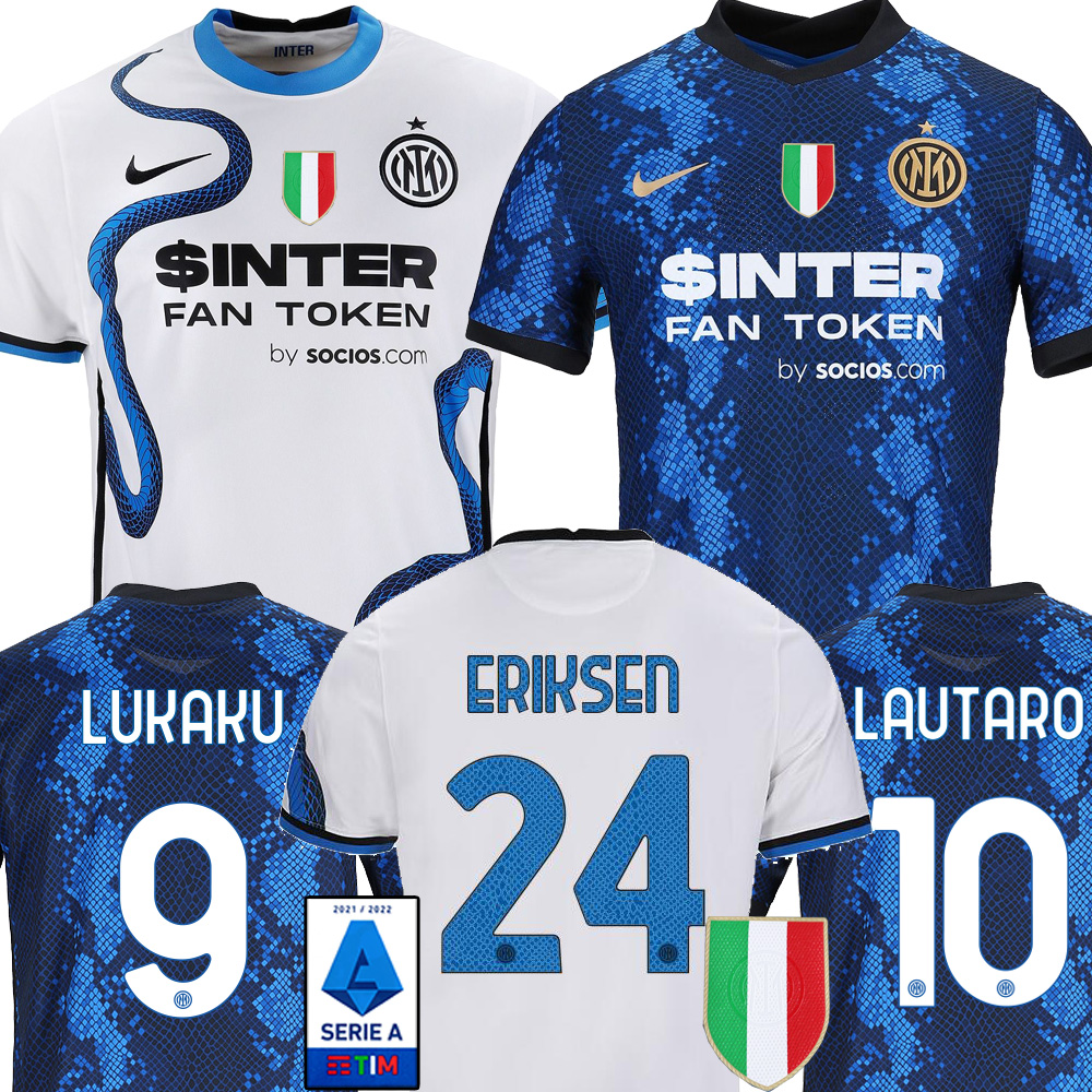 

INTER Soccer Jersey 21 22 MILAND LUKAKU LAUTARO ERIKSEN GAGLIARDINI VIDAL ALEXIS Football Shirt 2021 2022 Men Kit Uniforms maglia da calcio, Fans home+ucl
