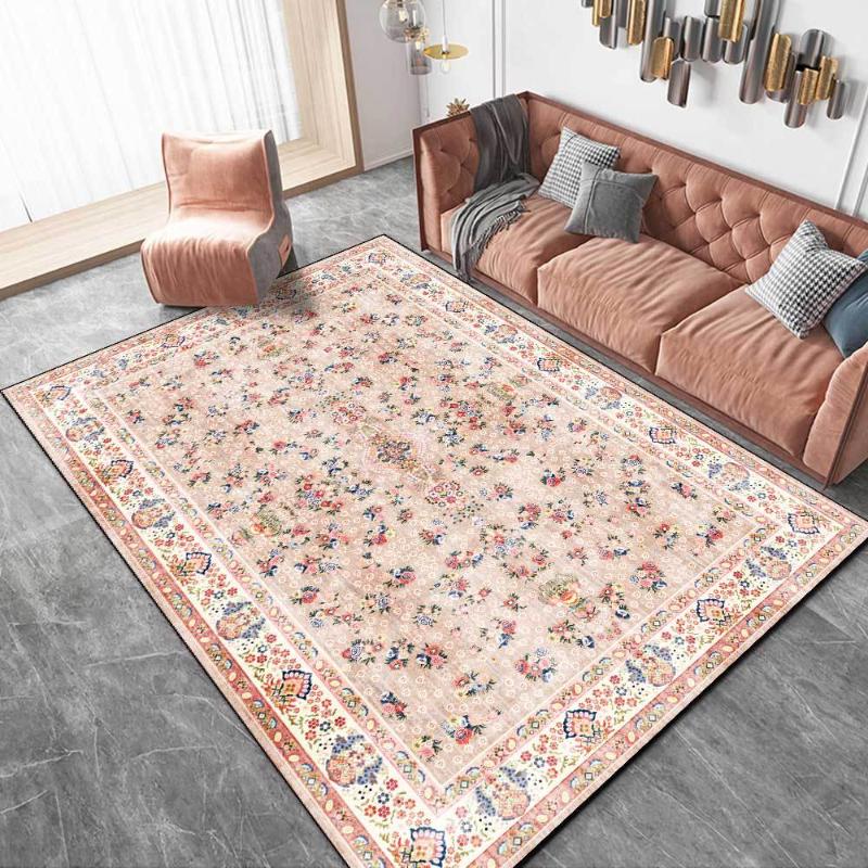 

Persian Style Large Rugs High Quality Abstract Flower Art Carpets For Living Room Bedroom Area Rug Kitchen Anti-Slip Floor Mats