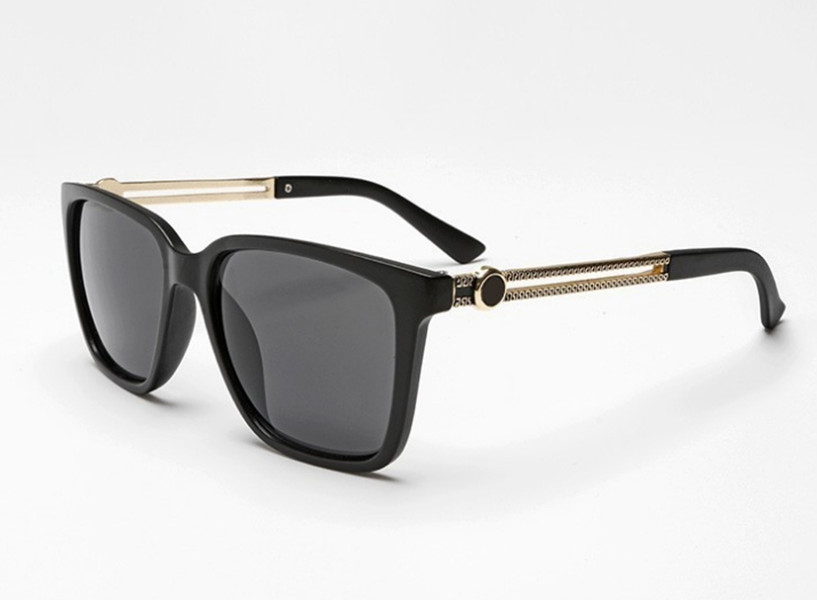 

Free shipping fashion evidence sunglasses vintage men designer shiny gold frame UV400 women top quality without package 4307