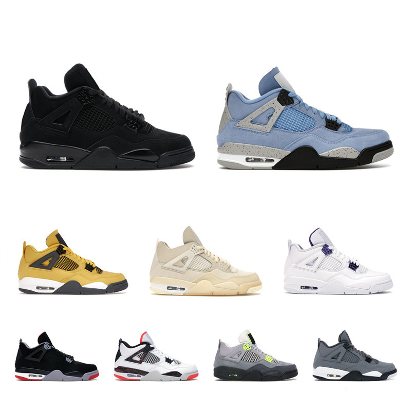 

Jumpman University Blue 4 4s Basketball Shoes Mens Cream Sail Red Thunder White Oreo Cool Grey Union Taupe Haze What The Black Cement Cat Pine Green TS Trainer Sneakers, Please contact us