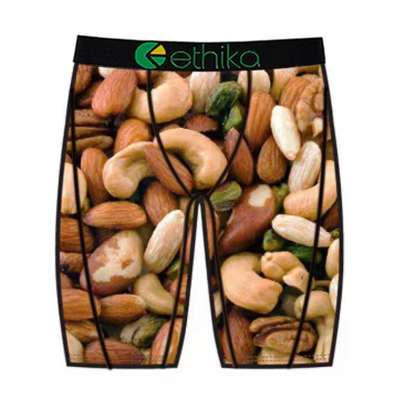 Maillots de bain Éthika Slips Unisexe Boxer Shorts Breif Modèle Sports Hip-Hop Rock Consumer Sous-vêtement Skateboard Street Stretch S-XL (Random