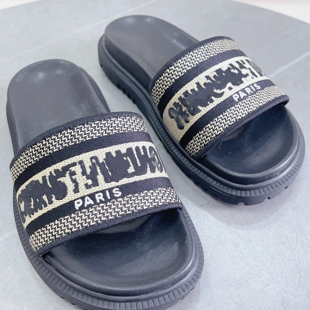 

Summer leather Women sandals Beach Cork Slippers Casual Double Buckle Clogs Slides Women Slip on Flip Flop Shoes 1216, 01