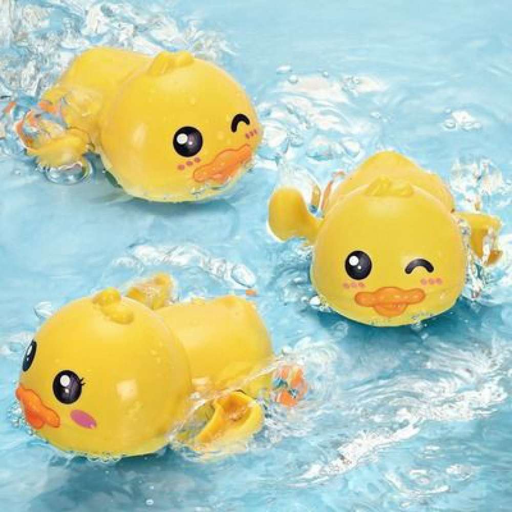 

Baby bath toy children's water duckling can swim baby turtle boy girl