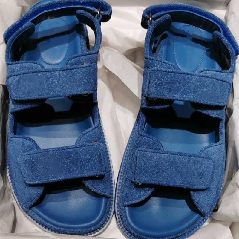 

Sandals Dad Bule Shoes Women Female Hook Leather Handmade For Casual Fashion Trendy Women's Zapatos De Mujer, As show