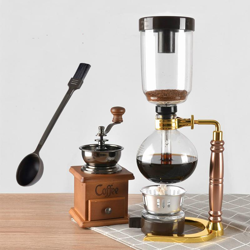 

Coffee Pots Gold/black Syphone Maker Japanese Style Siphon Pot 3/5cups TCA-3/5 For