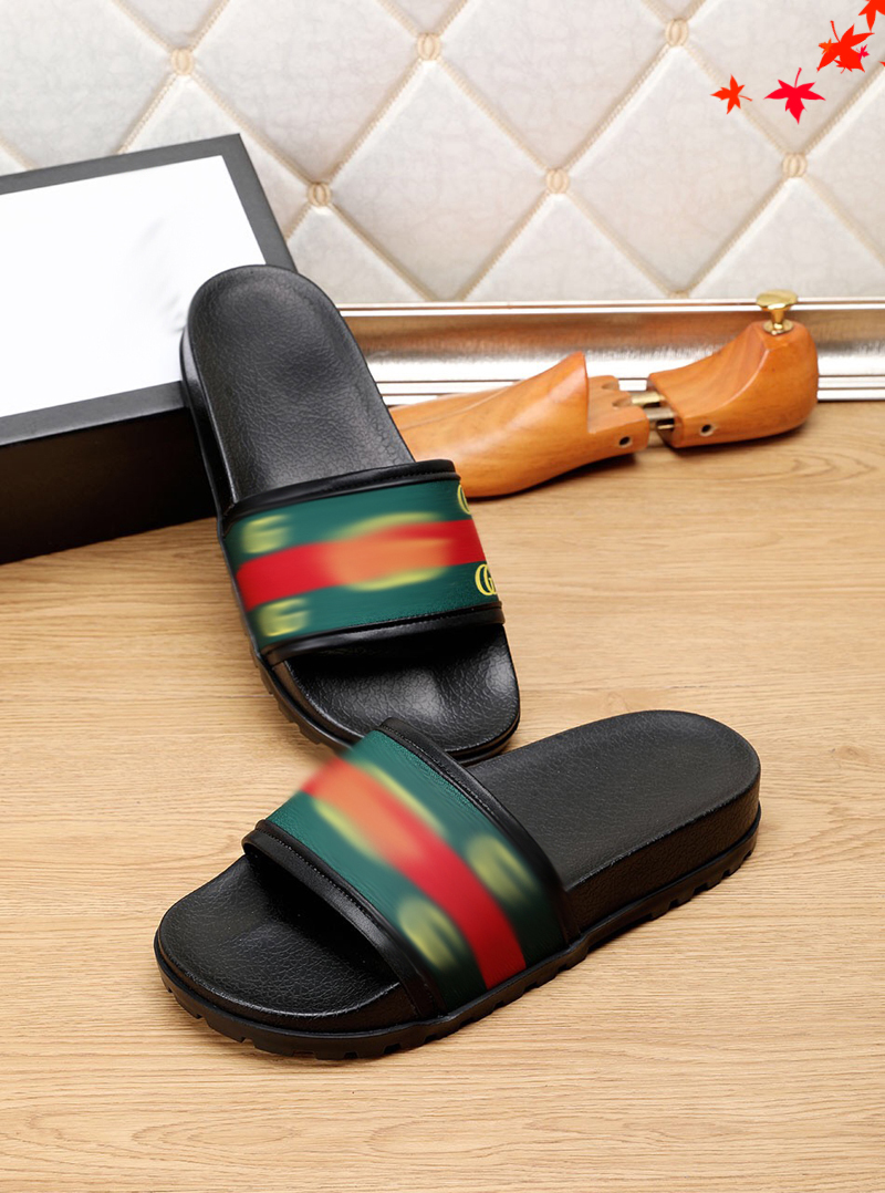 

2021 Designer men slippers fashion Beach Thick bottom slipper flip flops luxury platform Alphabet mens Sandals Leather slippery Large with box size 39-45 -K176, Black