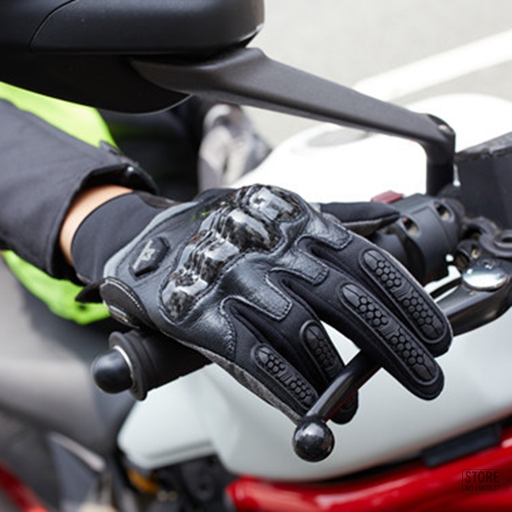 

Masontex Carbon Fiber Motorcycle Gloves Full Finger Moto Motocross Glove Touch Screen Guantes Moto Breathable Motorbike Glovesg