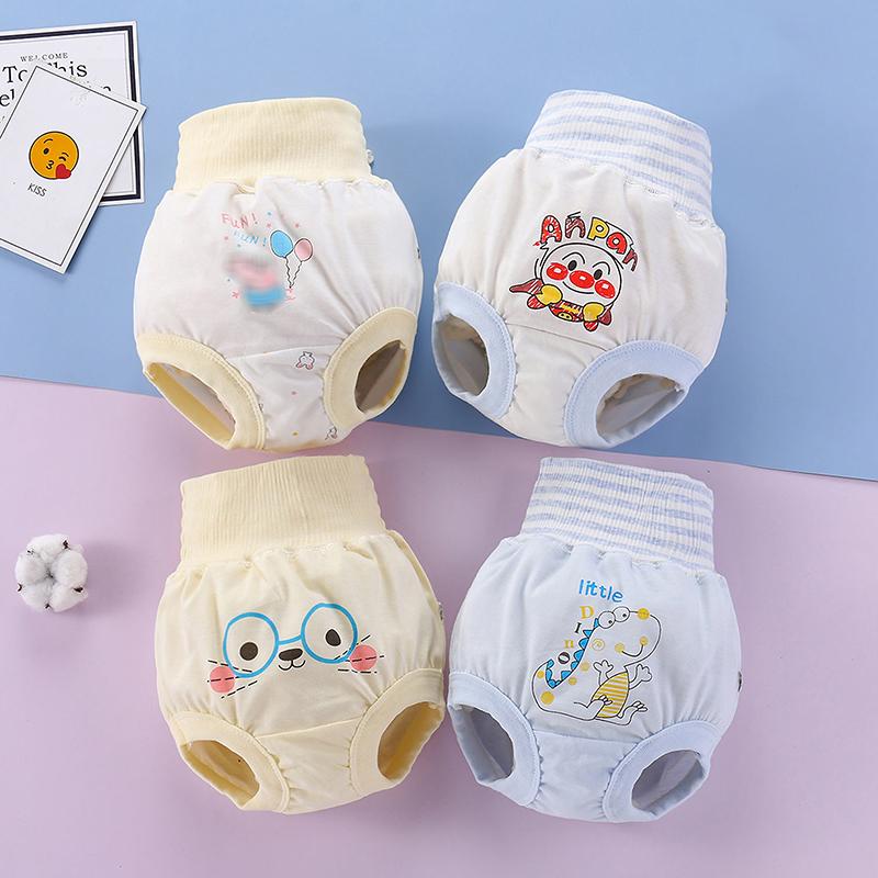 

Panties 4pc/Lot Baby Girls Underwear Cotton Kids Strech High Waist Briefs Children Underpants Clothing Cartoon Print 1-5 Years, 4pcs b