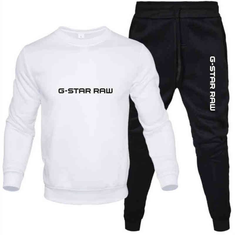 

2021 Tracksuit Men 2 Pieces Set Sweatshirt + Sweatpants Sportswear Zipper Hoodies Casual Mens Clothing Ropa Hombre Size S-3XL G1222, Khaki1