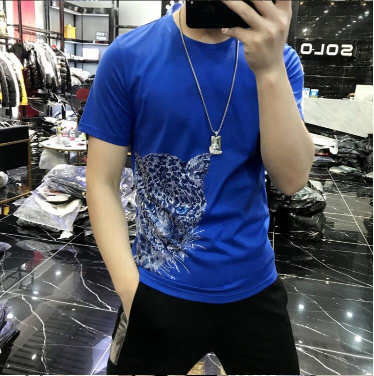 

2021 New Diamond Stone t Men's Top Quality Shirt Comfortable Casual Thin Male Tshirt Plus Size -5xl T-shirt Mf9t, As shown in the figure