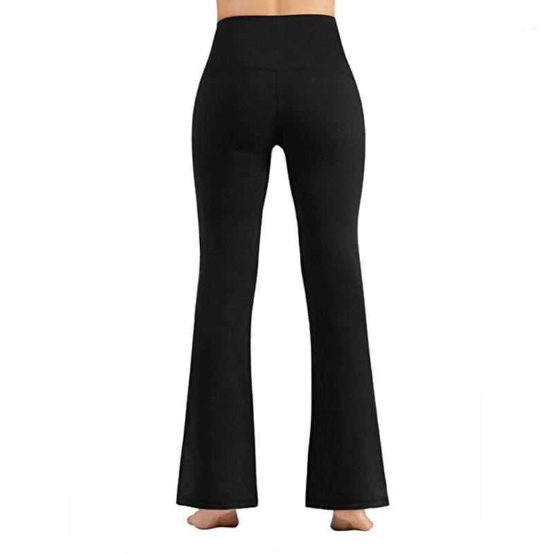 

Yoga Outfit Women'S Fitness Pants Casual Wide Leg Black High Waisted Tummy Control Workout Leggings