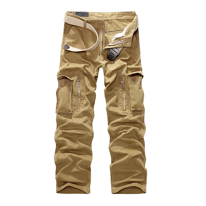 

Men's Pants Cargo Men Camouflage Tactical Casual Cotton Trousers Pantalon Hombre ( Belt Not Include ), Green camouflage