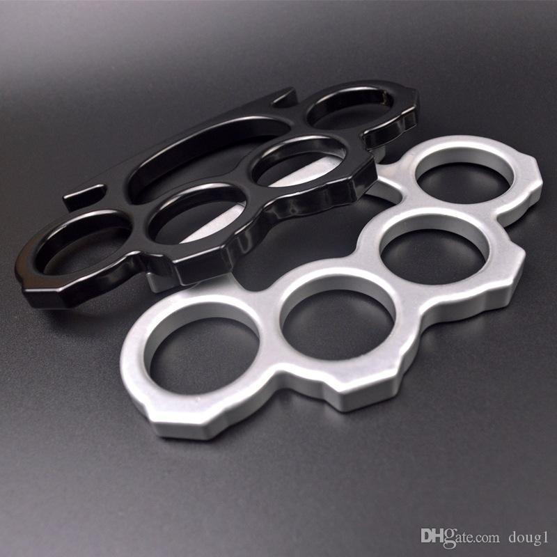 

Cwmsports Silver and Black Thin Steel Brass knuckle dusters,Self Defense Personal Security Women's and Men's self-defense Pendant
