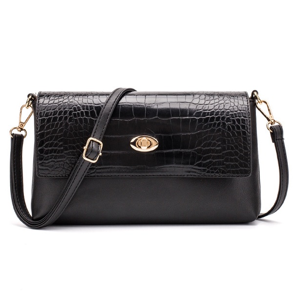 

Retro Crocodile pattern women messenger bags small PU leather Crossbody Bags for female handbag sling bag bolsa feminina Black, Beige