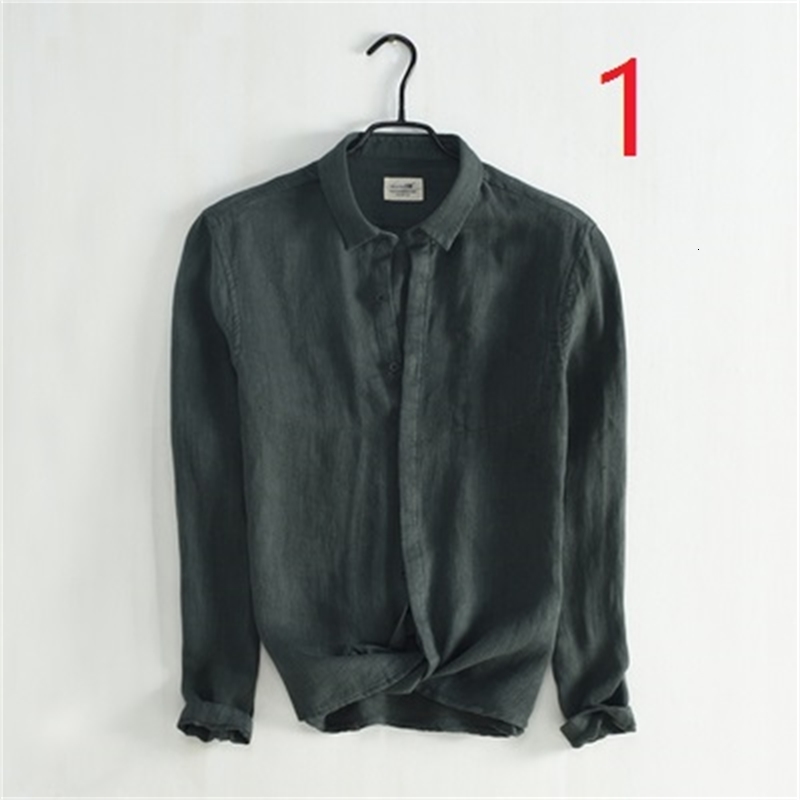

2021 New Summer Simple Casual Short Shirt Solid Color Slim Square Collar Half Sleeve Men's Cotton N5ml