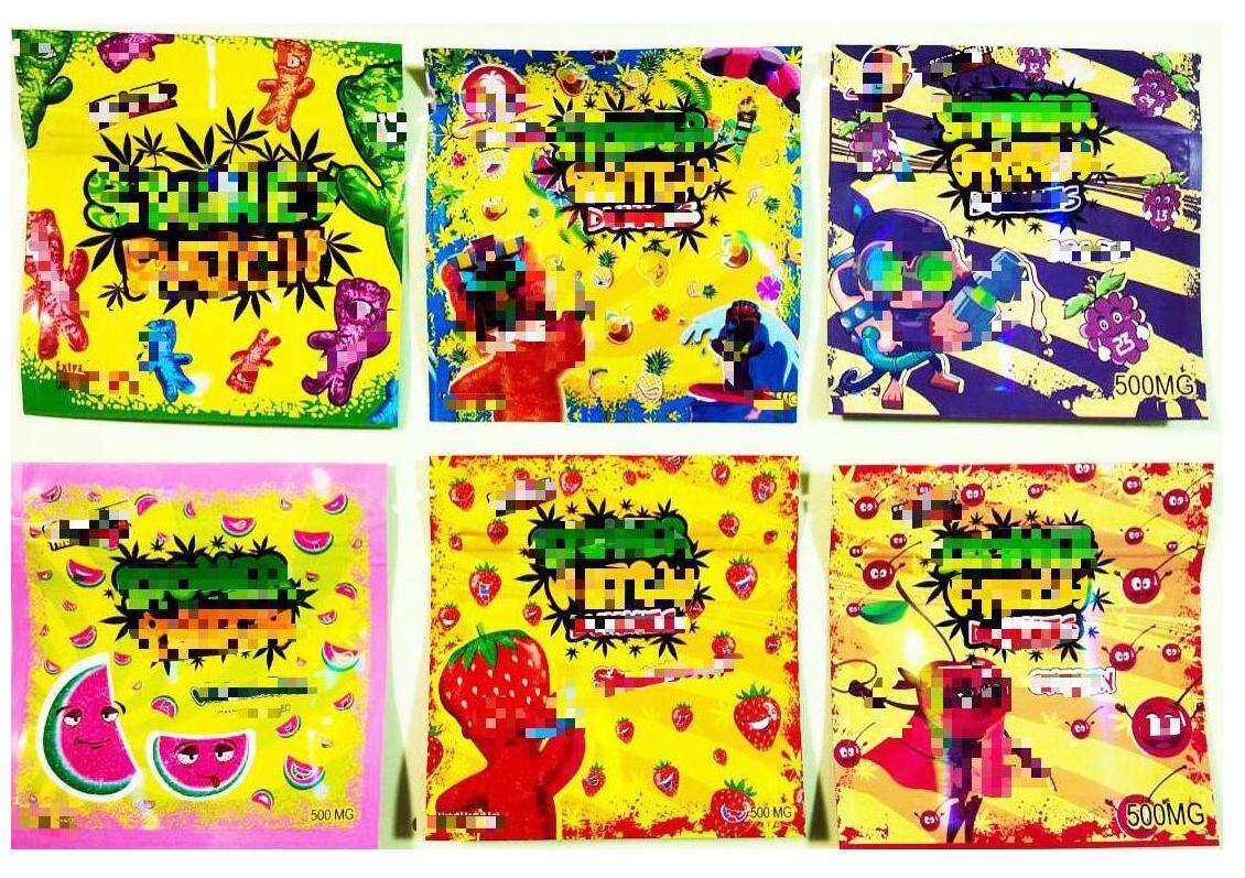 

Gummies exotic infused 420 710 edibles packaging 500mg edibles nerds rope chuckles plastic packaging bag smell proof