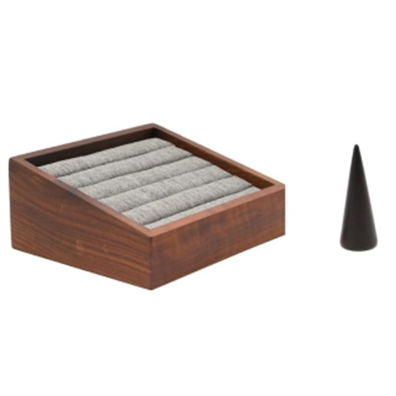 

Jewelry Pouches, Bags Vintage Imitation Walnut Color Ring Plate Earring Display Stand Props Size, Pink;blue