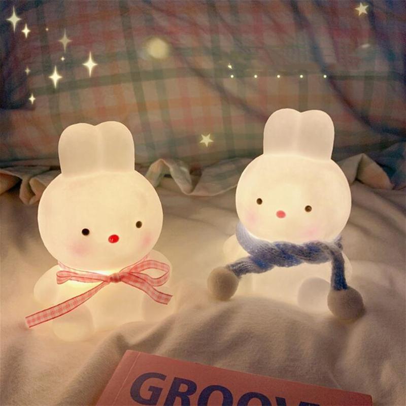 

Night Lights Ins Same Paragraph Japanese Girl Heart Little Duck Light Room Decoration Eye Protection Couple Gift Bedside Lamp