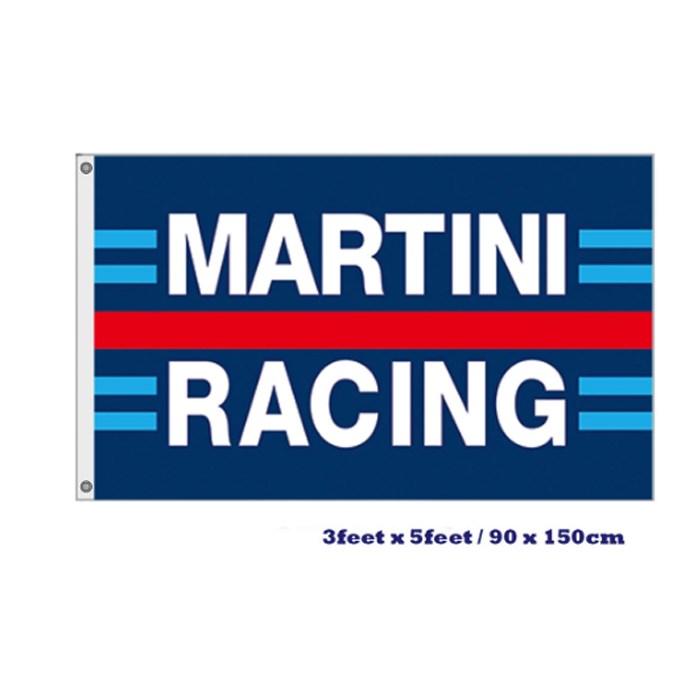 

Martini Racing Flags 3x5ft 100D Polyester Outdoor Vivid Color High Quality With Two Brass Grommets