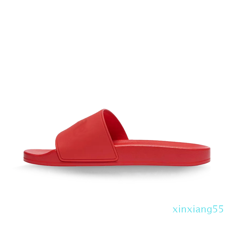 

With Box 2021 Fashion Slippery slide sandals slippers Shoes balencaiga men women Wide Flat Summer Designer unisex beach flip flops slipper