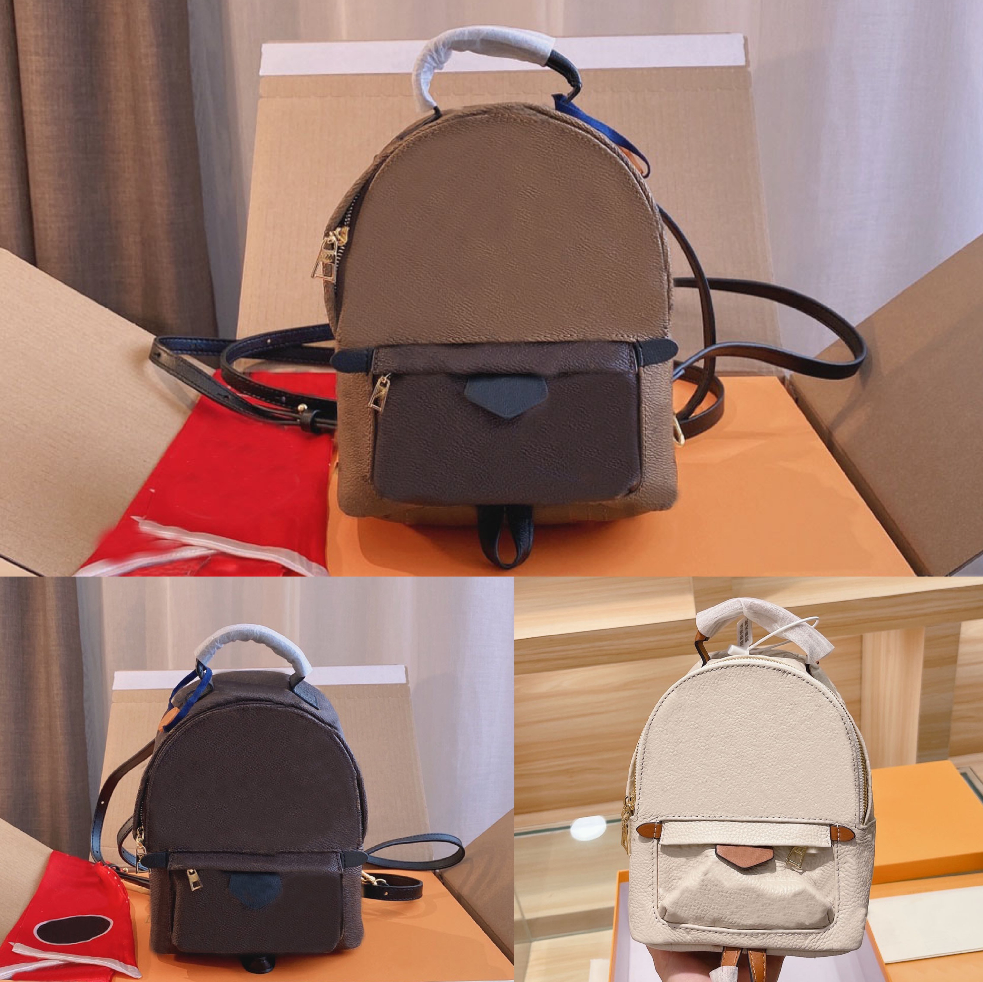 

luxury brand designer bags ladies backpack old pattern classic style leather women bag mini fashion casual coin purse