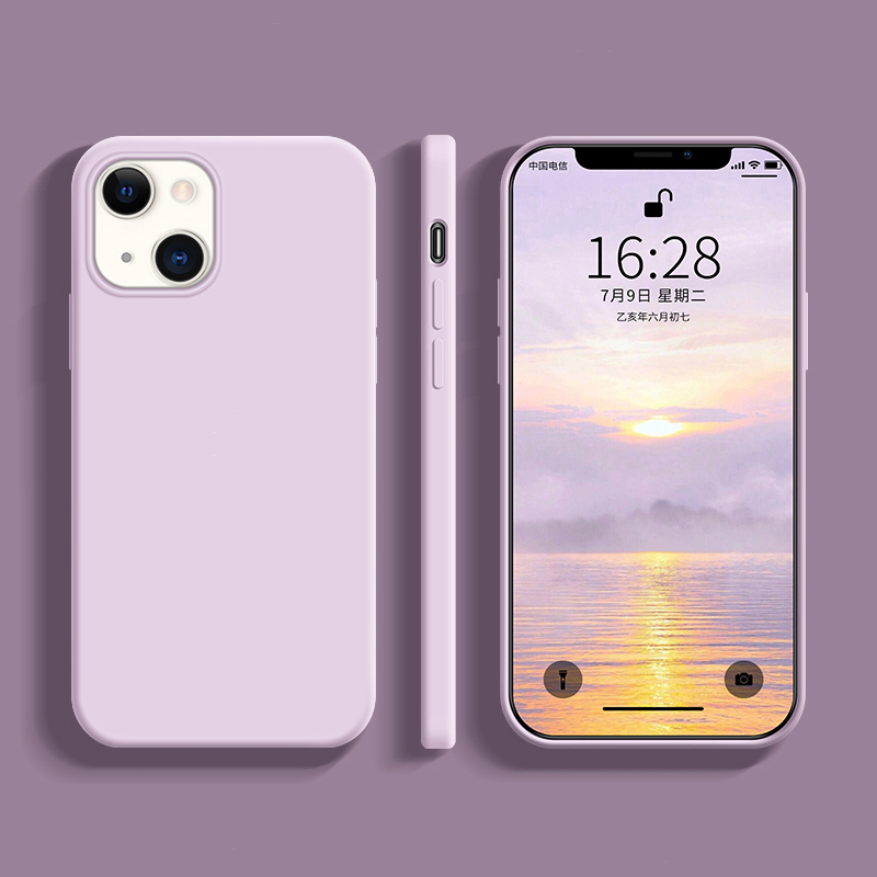 

Luxury Original Silicone Phone Cases For iPhone 13 Pro Max 12 Mini 11pro Xr X Xs 8Plus Soft Fiber 3-in-1 Scratchproof Antipollution Premium Cover With Retail Box Package, Official cases--remark color number