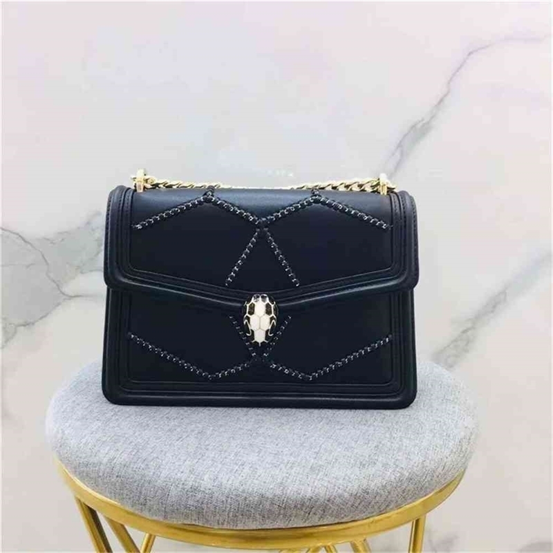 

Women Luxurys Designers Bags 2021 Design fashion brand woven element snakehead chain strap leathe Designer Handbag Handbags Totes Crossbody Bag