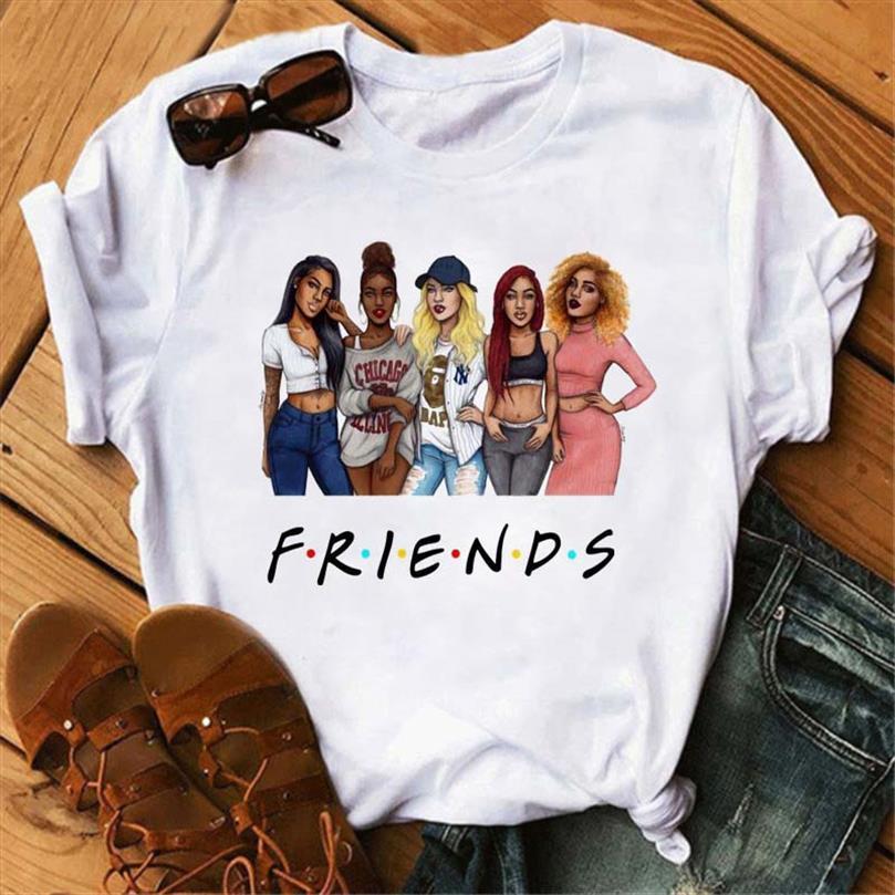 

maycaur arrival friends print men harajuku summer kawaii white korean femme clothes camisas mujer, White;black